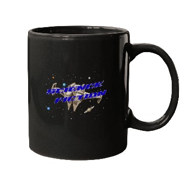 Discover Science Fiction Spaceship Planet Mugs