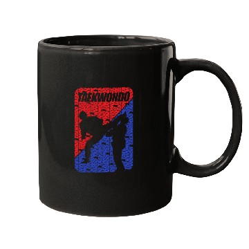 Discover TAEKWONDO FLAG RED and BLUE Mugs
