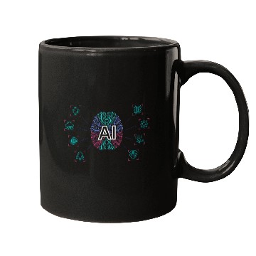 Discover AI - AI Brain & AI Artificial Intelligence Mugs