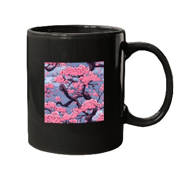 Discover Anime Euphoria: Fantasy Cherry Blossom Dreamscape Mugs