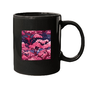 Discover Anime Euphoria: Fantasy Cherry Blossom Dreamscape Mugs