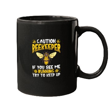 Discover Caution Beekeeper If You See Me Running Hive Honey Mugs