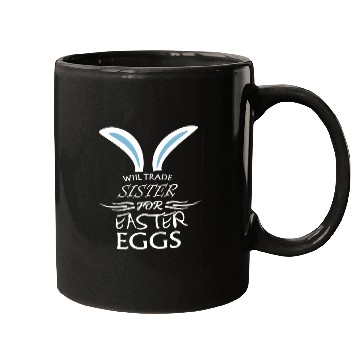 Discover Easter Sister Egg Hunting Rabbit Py Mugs