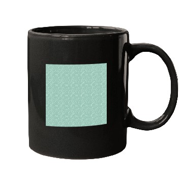 Discover Teal White Dots Pattern Mugs