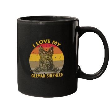 Discover I Love My German Shepherd Mugs