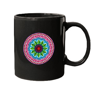 Discover Colorful Mandala Pattern Modern 9 Mugs