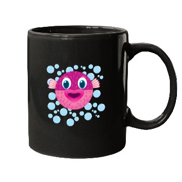 Discover Cute Puffer Fish Mugs