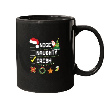 Discover Not Nice Not Naughty Only Irish Merry Christmas Mugs