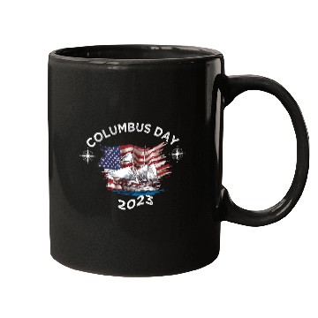 Discover Exploring Columbus Day Compasses USA Flags Mugs