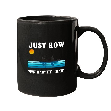 Discover Just Row With It Kayak Retro Mugs