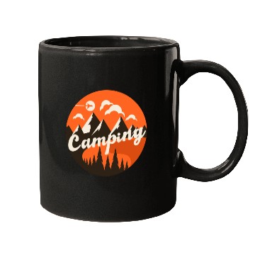 Discover Happy Camper Camping Mugs