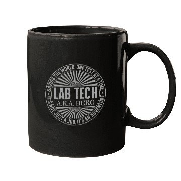 Discover Science Mugs, Lab Tech AKA Hero Saving The World