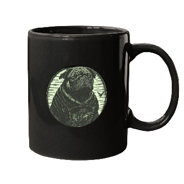 Discover Tough Pug Circle Mugs