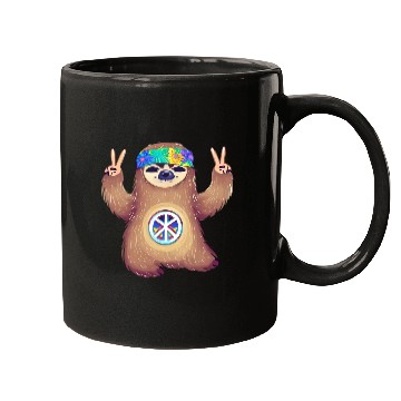 Discover Peace-loving sloth Mugs