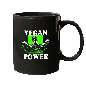 Discover Vegan Power Gym Workout Mugs