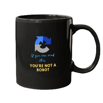 Discover Captcha Code: You're not a robot Mugs