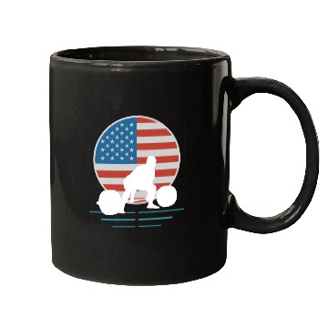 Discover Usa Flag Deadlift Powerlifting Mugs