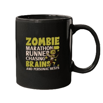 Discover Horror Zombie Runner Half Marathon Running Jogging Mugs