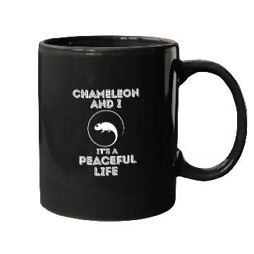 Discover Chameleon and I, It's a Peaceful Life Mugs