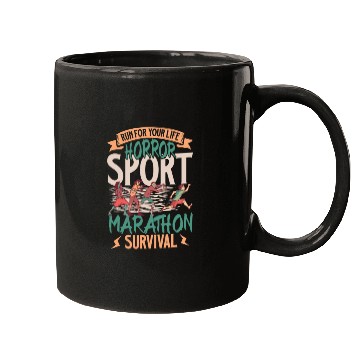 Discover Horror Zombie Runner Half Marathon Running Jogging Mugs