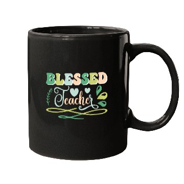 Discover Blessed Teacher Back to School Design Mugs
