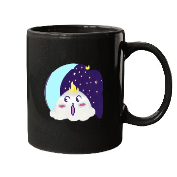 Discover Bl Moon With Surprised Little Cloud Mugs