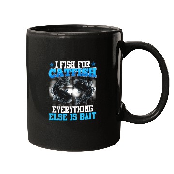 Discover Flathead I fish for Catfish Fishing Noodling Mugs