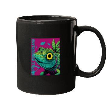 Discover Psychedelic Reptile Wonderland Retro Designs 7 Mugs