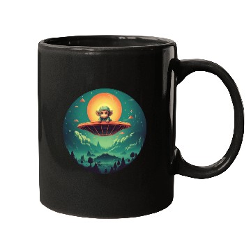 Discover UFO Abduction of a Monkey by an Alien Mugs