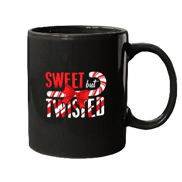 Discover Sweet But Twisted Christmas Candy Cane Mugs