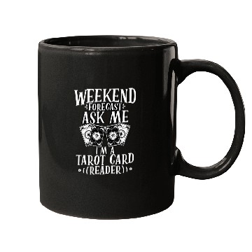 Discover Weekend Forecast Funny Tarot Card Cartomancy A Mugs