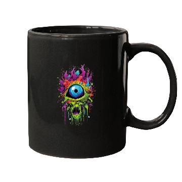 Discover Horror eye, scary zombie Mugs