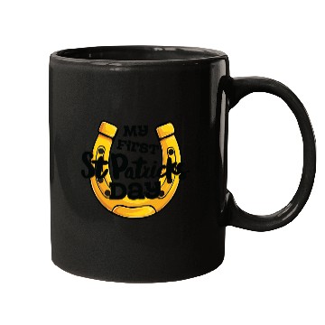 Discover My First Saint Patricks Day Horseshoe Mugs