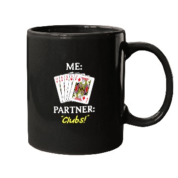Discover Funny Euchre Partner Card Game Player Mugs
