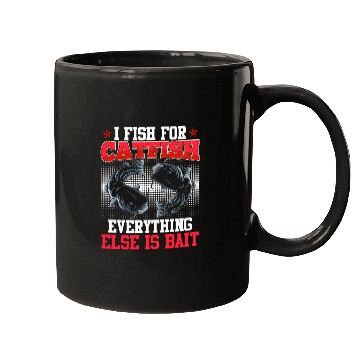 Discover Flathead I fish for Catfish Fishing Noodling Mugs