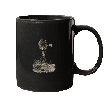 Discover American farmer windmill design Mugs
