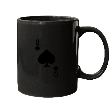 Discover Queen Of Spades - Playing Card Easy Halloween Game Mugs