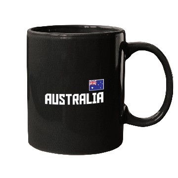 Discover Australia Flag Australian Pride Athletic Style Mugs