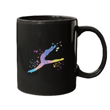Discover Ballet Dancer Colorsplash Man Ballerino Mugs