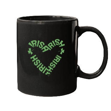Discover Irish Text Heart Mugs