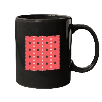 Discover pink polka dots pattern design Mugs