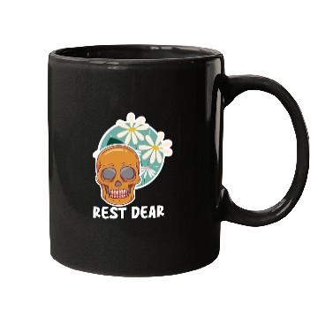 Discover Rest In peace Halloween Day NFT Art Mugs