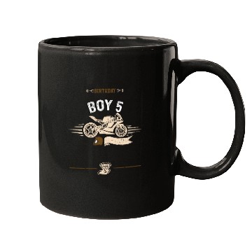 Discover Birthday Boy 5 - Motorcycle Mugs