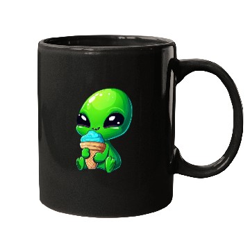 Discover Alien Extraterrestrial Ice Blue Green Mugs