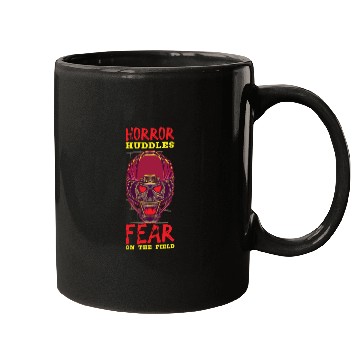 Discover Funny Horror Football Fan Horror Obsessed Horror Mugs