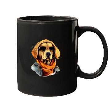 Discover Golden Retriever in the Streets | Dog Lovers Mugs