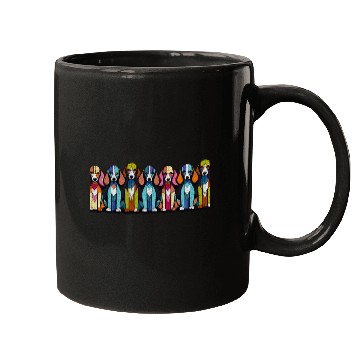 Discover Beagles - Colorful Artistic Design Mugs