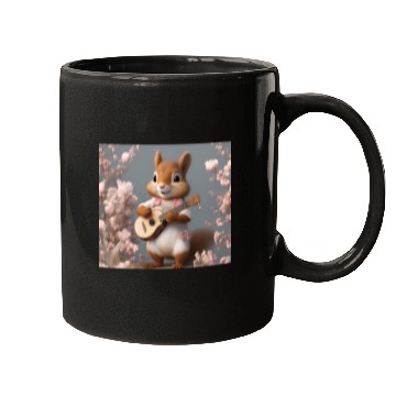 Discover Aesthetic Cottagecore Floral Cute Squirrel Playing Mugs