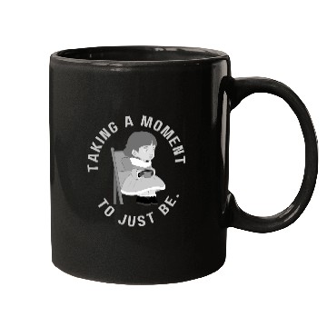 Discover Take a moment to just be (black and white version) Mugs