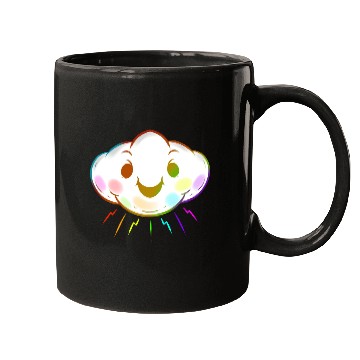 Discover Colorful Rainbow Cloud Lgbtq Lesbian Gay Pride Mugs
